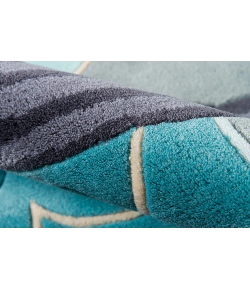 Momeni Lil Mo Whimsy Area Rug LMJ10 Aviator Sky 4' X 6'