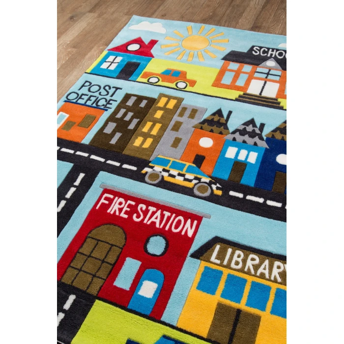 Momeni Lil Mo Whimsy Town LMJ12 4 ft. X 6 ft. Rect. Rug