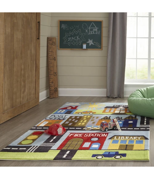Momeni Lil Mo Whimsy Town LMJ12 4 ft. X 6 ft. Rect. Rug