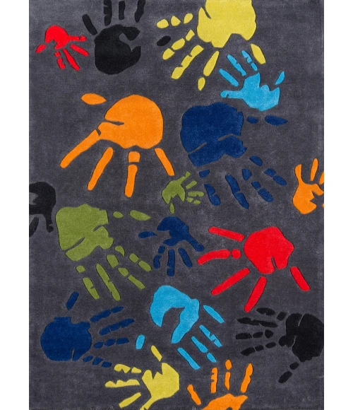 Momeni Lil Mo Whimsy Grey LMJ17 2 ft. X 3 ft. Rect. Rug