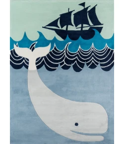 Momeni Lil Mo Whimsy Multi Blue LMJ27 2 ft. X 3 ft. Rect. Rug