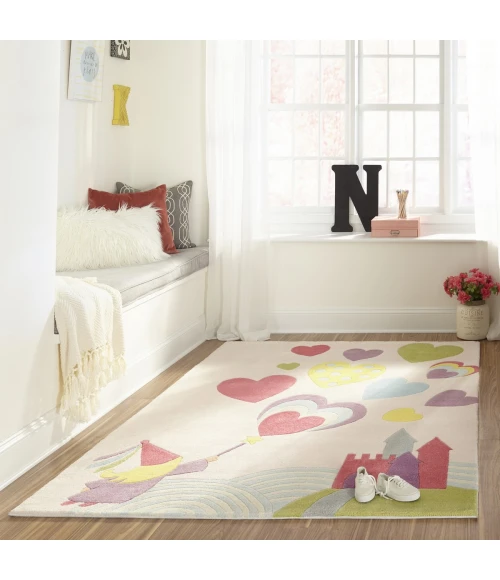 Momeni Lil Mo Whimsy Pink LMJ28 3 ft. X 5 ft. Rect. Rug