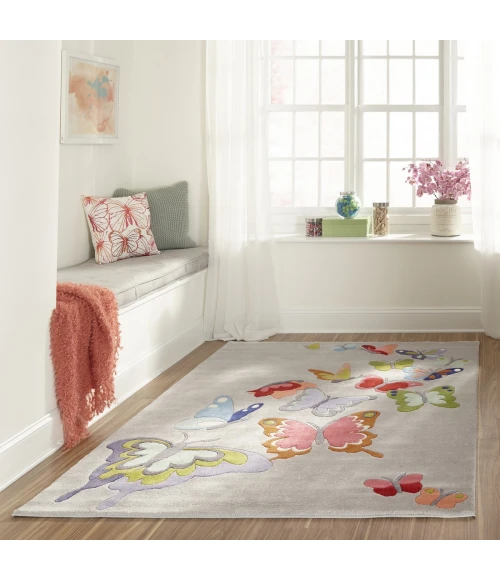 Momeni Lil Mo Whimsy Grey LMJ32 2 ft. X 3 ft. Rect. Rug