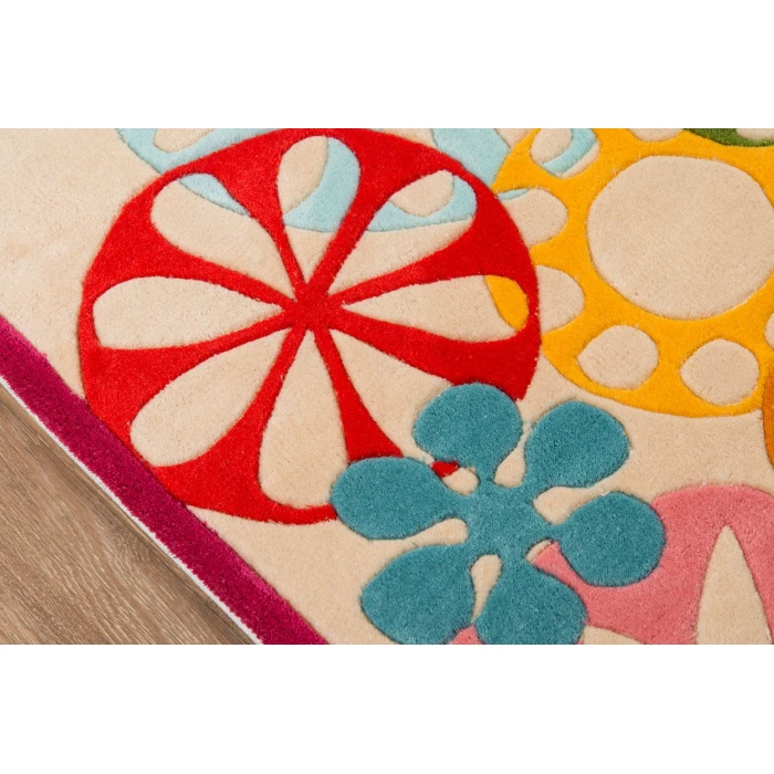Momeni Lil Mo Hipster Area Rug LMT-8 Modern Sprinkle Ivory 5' X 7'