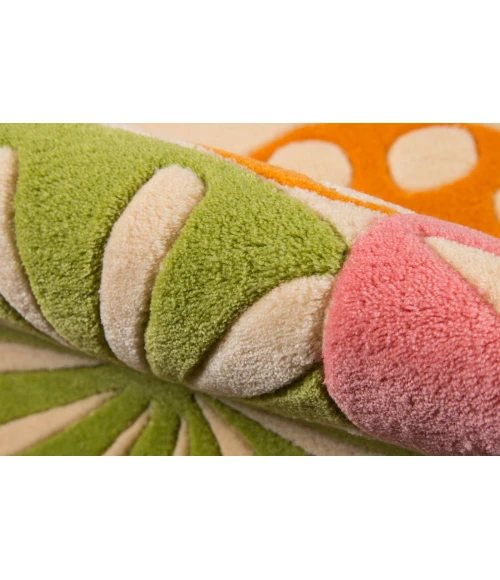 Momeni Lil Mo Hipster Area Rug LMT-8 Modern Sprinkle Ivory 5' X 7'