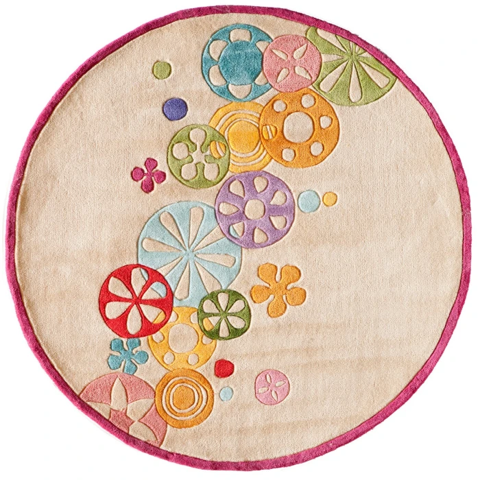 Momeni Lil Mo Hipster Area Rug LMT-8 Modern Sprinkle Ivory 5' X 7'