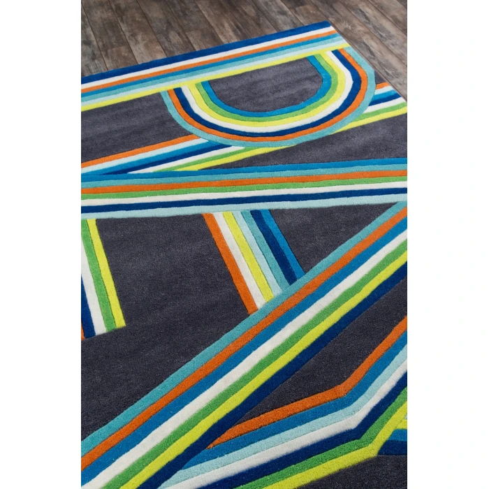 Momeni Lil Mo Hipster Area Rug LMT14 Play Blue 2' X 3'