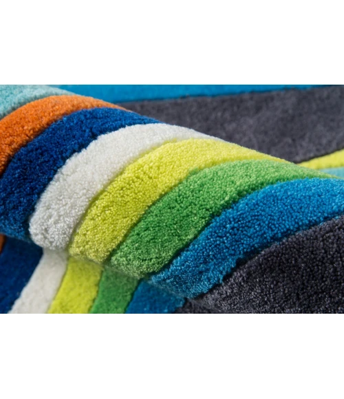 Momeni Lil Mo Hipster Area Rug LMT14 Play Blue 2' X 3'