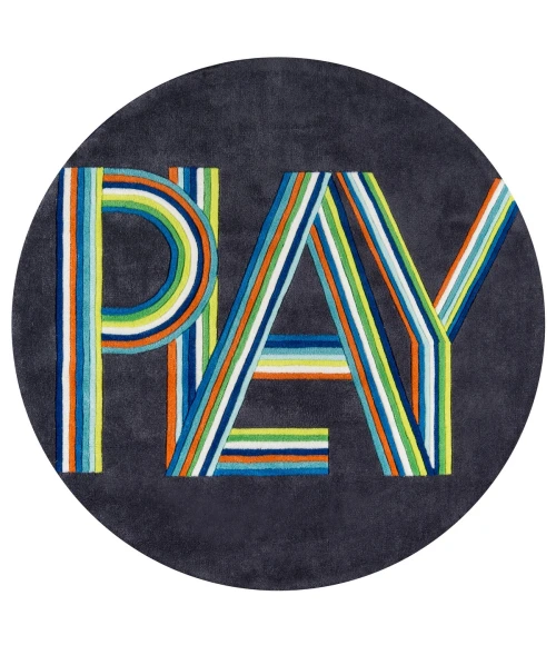 Momeni Lil Mo Hipster Area Rug LMT14 Play Blue 2' X 3'