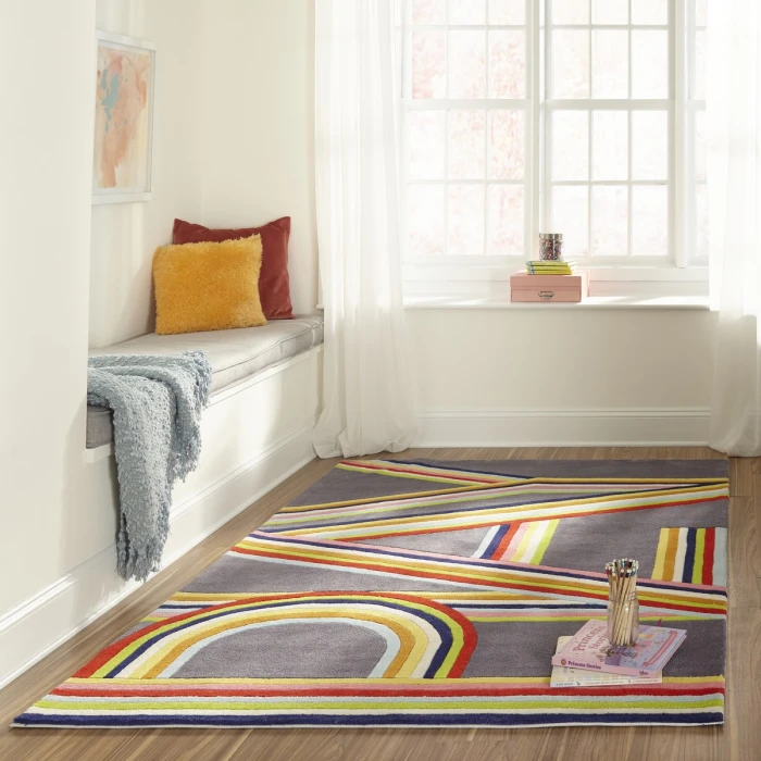 Momeni Lil Mo Hipster Pink LMT14 3 ft. X 5 ft. Rect. Rug