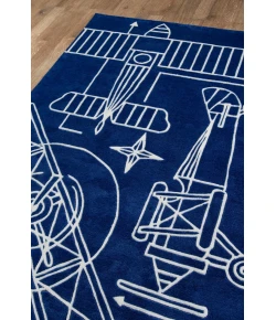 Momeni Lil Mo Hipster Lmt16 Navy Area Rug 5 ft. X 5 ft. Round