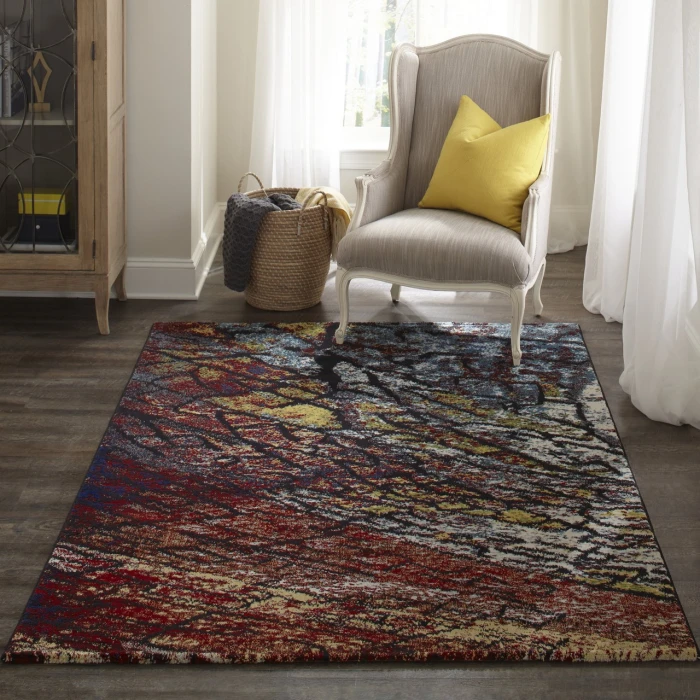 Momeni Loft Multicolored LO-07 3ft.11in. X 5ft.7in. Rect. Rug
