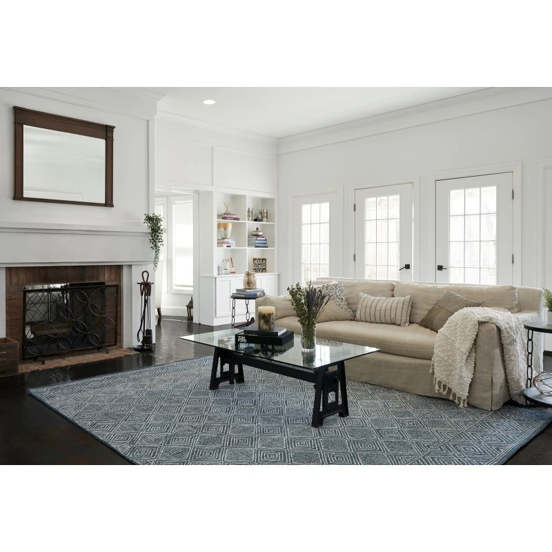 Momeni Mallorca Area Rug MRC-7 Denim 2' X 8' Runner