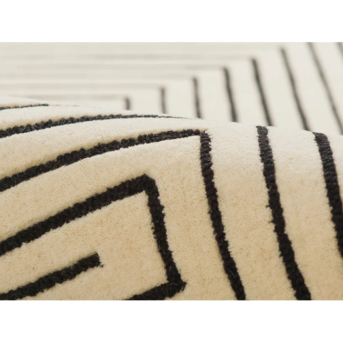 Momeni Simba SIM-3 White 5 ft. X 8 ft. Rectangle Rug