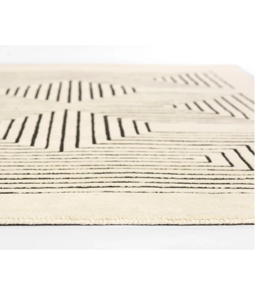 Momeni Simba SIM-3 White 3 ft. 6 in. X 5 ft. 6 in. Rectangle Rug