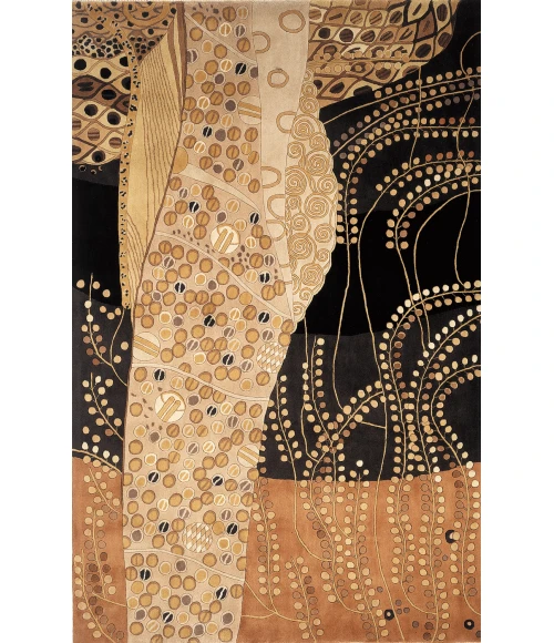 Momeni New Wave Area Rug NW-01 Black 8' X 11'