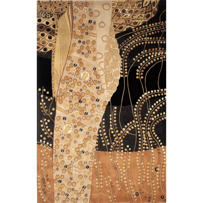 Momeni New Wave Area Rug NW-01 Black 5'3 X 8'