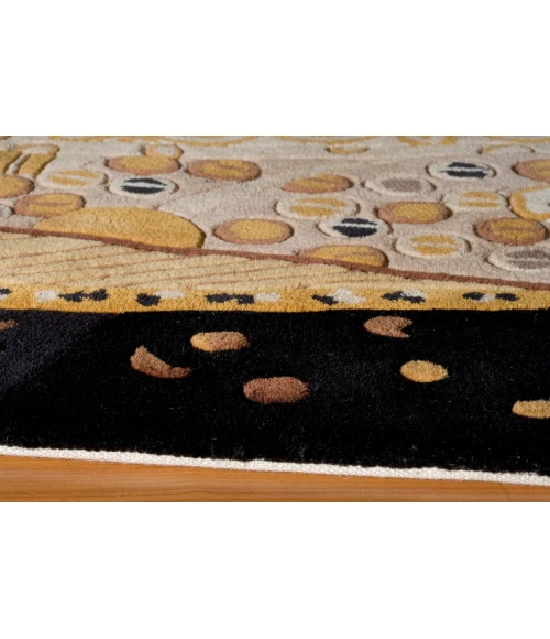 Momeni New Wave Area Rug NW-01 Black 8' X 11'