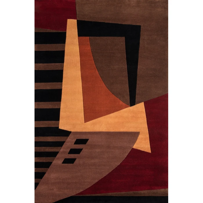 Momeni New Wave Area Rug NW-22 Pomegranate 5'3 X 8'