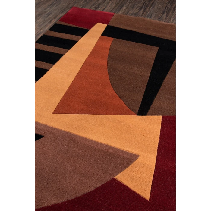 Momeni New Wave Area Rug NW-22 Pomegranate 5'3 X 8'