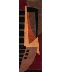 Momeni New Wave Area Rug NW-22 Pomegranate 2'6 X 8' Runner