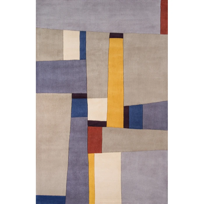 Momeni New Wave Area Rug NW-23 Grey 5'9 X 5'9 Round
