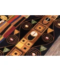 Momeni New Wave Area Rug NW-33 Black 5'9 X 5'9 Round