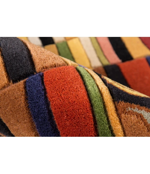 Momeni New Wave Area Rug NW-33 Black 5'9 X 5'9 Round