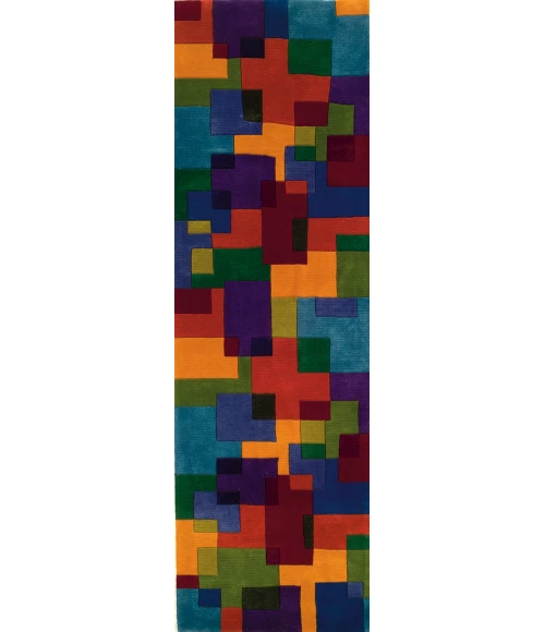 Momeni New Wave Area Rug NW-49 Multi 5'9 X 5'9 Round