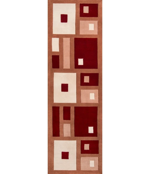 Momeni New Wave Area Rug NW-50 Red 2' X 3'