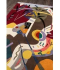 Momeni New Wave Area Rug NW-61 Multi 5'9 X 5'9 Round