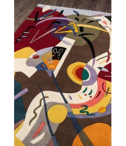 Momeni New Wave Nw-61 Multi Area Rug 5 ft. 9 in. X 5 ft. 9 in. Round