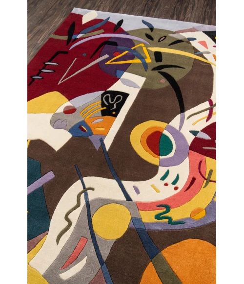 Momeni New Wave Area Rug NW-61 Multi 5'9 X 5'9 Round
