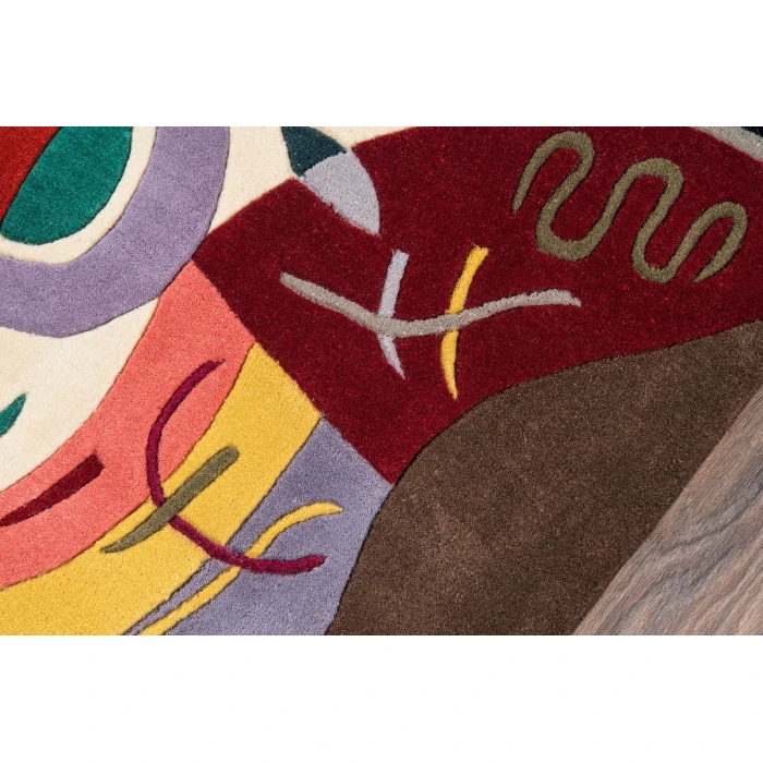 Momeni New Wave Area Rug NW-61 Multi 5'9 X 5'9 Round