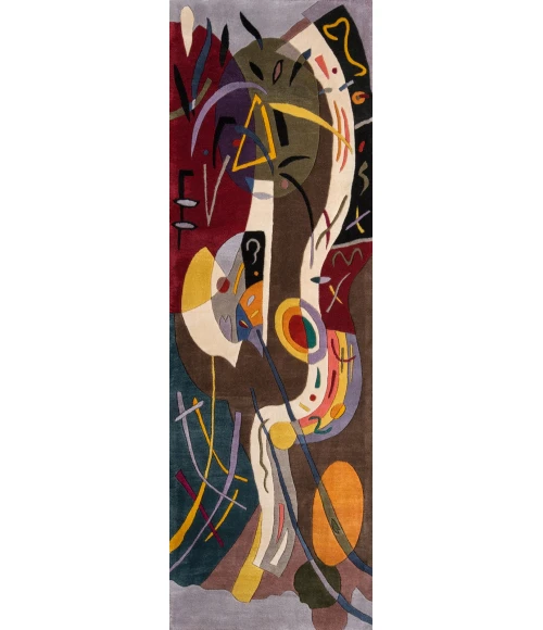 Momeni New Wave Area Rug NW-61 Multi 5'9 X 5'9 Round