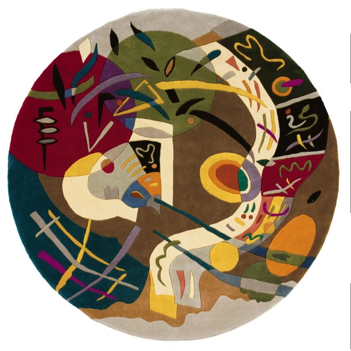 Momeni New Wave Area Rug NW-61 Multi 5'9 X 5'9 Round