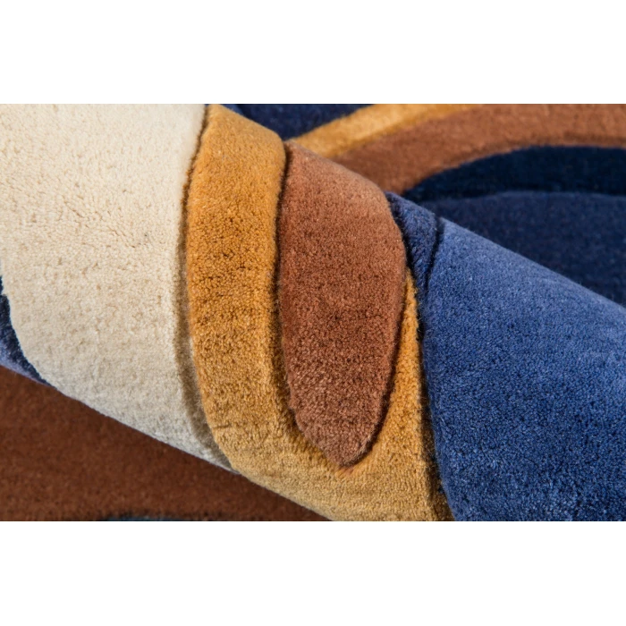 Momeni New Wave Area Rug NW133 Blue 8' X 11'