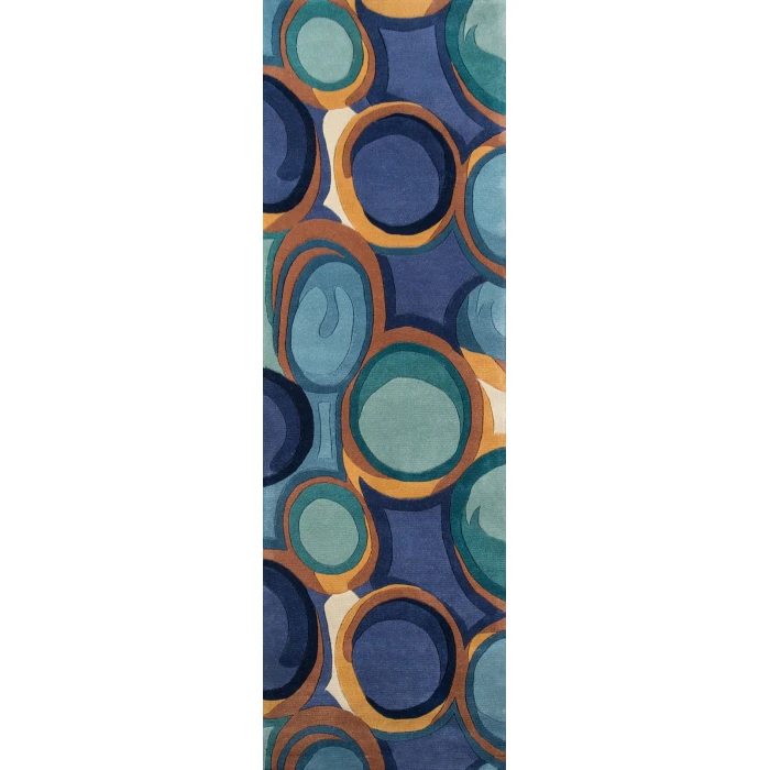 Momeni New Wave Area Rug NW133 Blue 8' X 11'