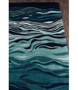 Momeni New Wave Nw144 Navy Area Rug 7 ft. 9 in. X 7 ft. 9 in. Round Round