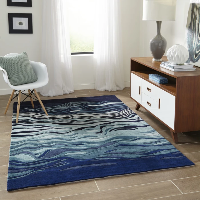 New Wave NW144 NEWWANW144NVY790R Area Rug