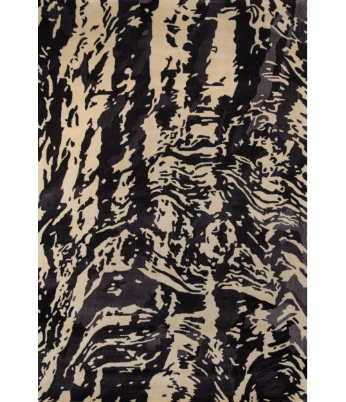 Momeni New Wave Area Rug NW145 Charcoal 5'9 X 5'9 Round