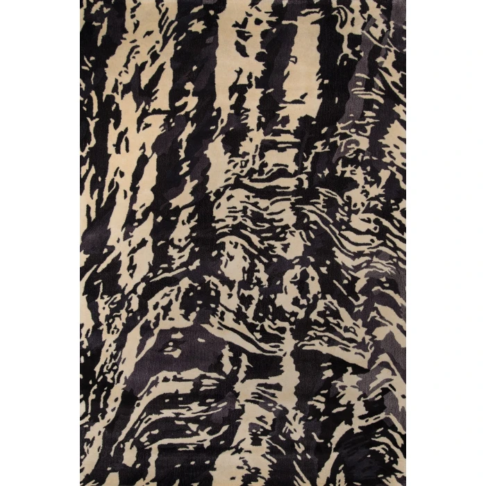 Momeni New Wave Area Rug NW145 Charcoal 3'6 X 5'6