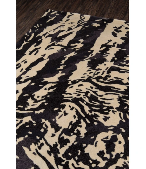 Momeni New Wave Area Rug NW145 Charcoal 5'9 X 5'9 Round