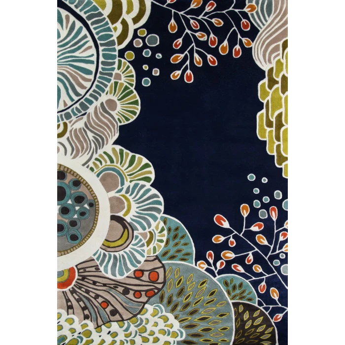 Momeni New Wave Area Rug NW146 Navy 3'6 X 5'6