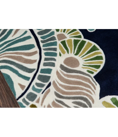 Momeni New Wave Area Rug NW146 Navy 3'6 X 5'6