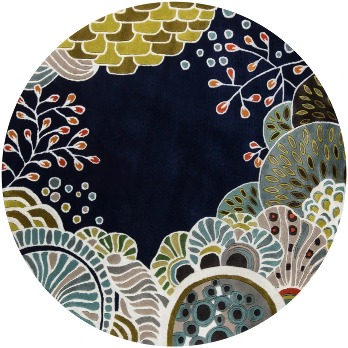 Momeni New Wave Area Rug NW146 Navy 3'6 X 5'6