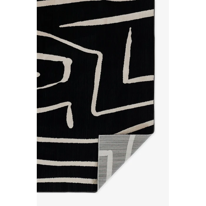 Momeni Noho Black NO-04 6ft.7in. x 9ft.3in. Rect. Rug
