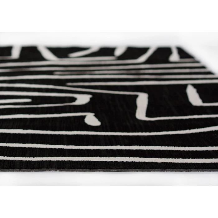 Momeni Noho Black NO-04 6ft.7in. x 9ft.3in. Rect. Rug