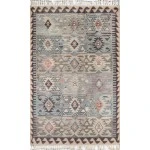 Momeni Nomad Nom-1 Blue Area Rug 2 ft. X 3 ft. Rectangle