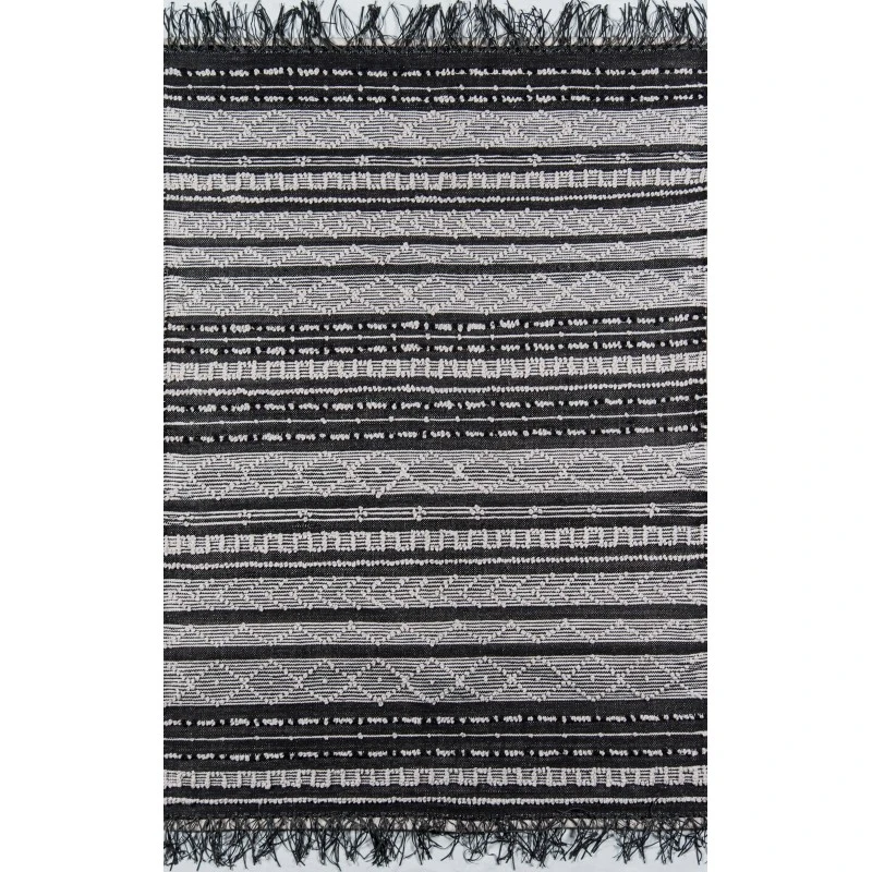 Momeni Otto Area Rug OTT-2 Black 5' X 7'6